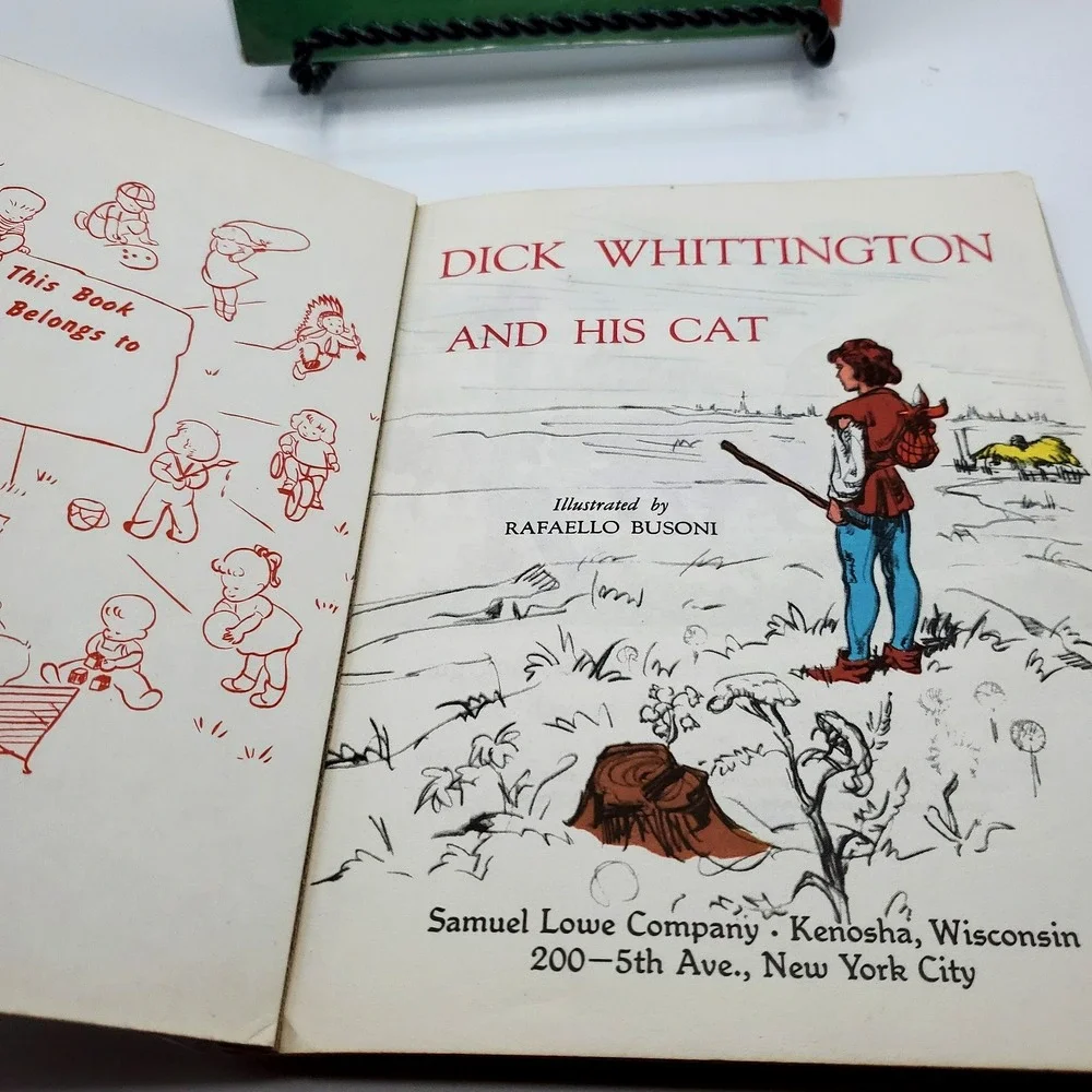 THE LITTLE TOWN ON THE HILL Dick Whittington HTV Bonnie Book lot 2 Samuel Lowe